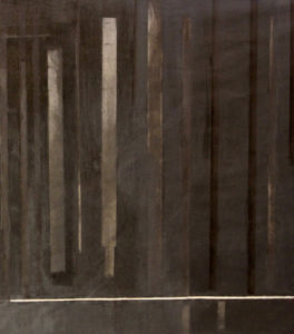 nicht eitel sonnenschein 2016 teilansicht oel auf papier 120 x 600 cm